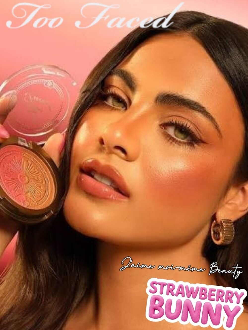 Too Faced Strawberry Bunny Blush Bronzer- Pink Bronze Glow